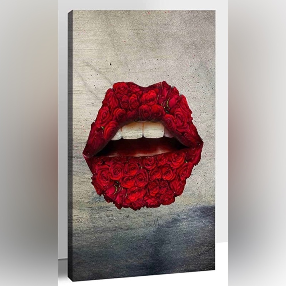 Lip Roses 🌹 canvas - Picture 1 of 3